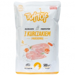 BULT TUF TUF KURCZAK Z MARCHEWKĄ SASZETKA 500g